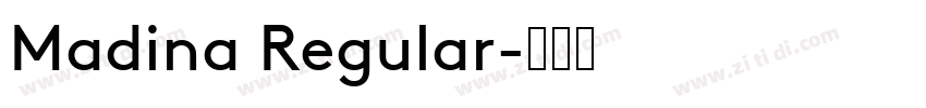 Madina Regular字体转换